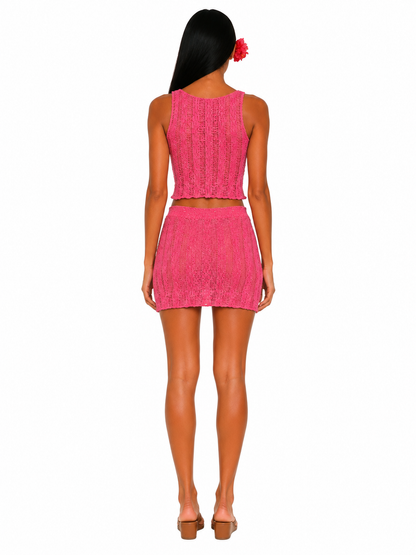 Nora Rosa Set - Cotton Top and Skirt