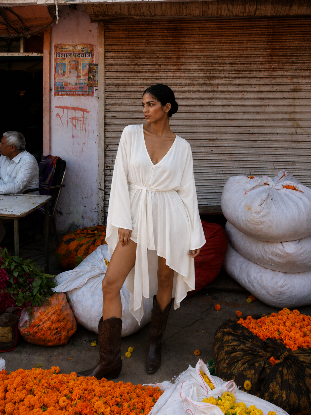 Diya Dress - white